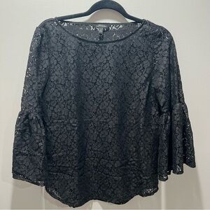 Banana Republic Black Lace Blouse